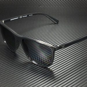 Emporio Armani Men's Black and Grey Sunglasses!